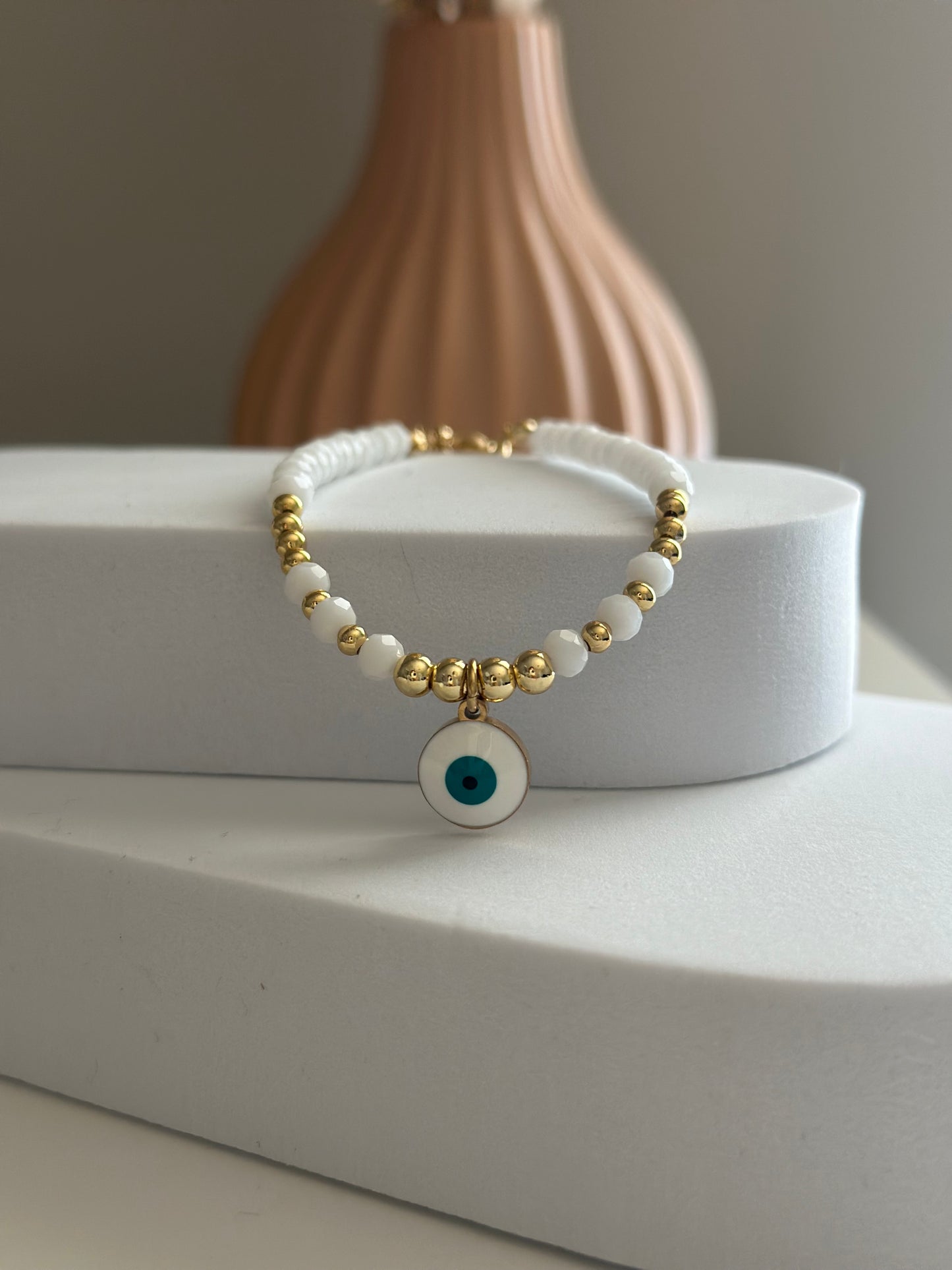 White Ojo Bracelet