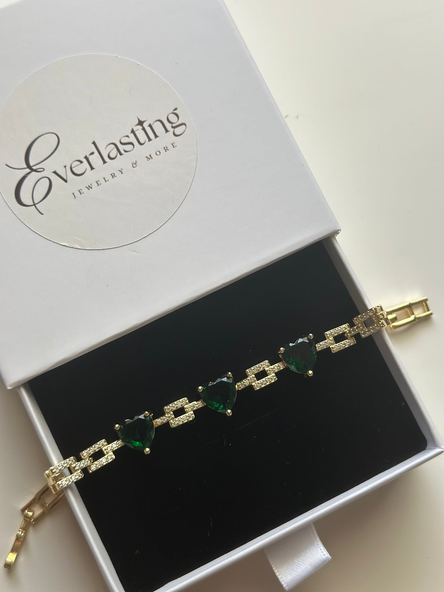 Emerald Heart Bracelet