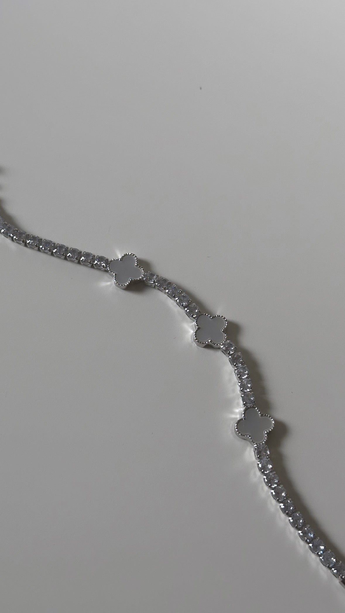 Silver Clover Bracelet