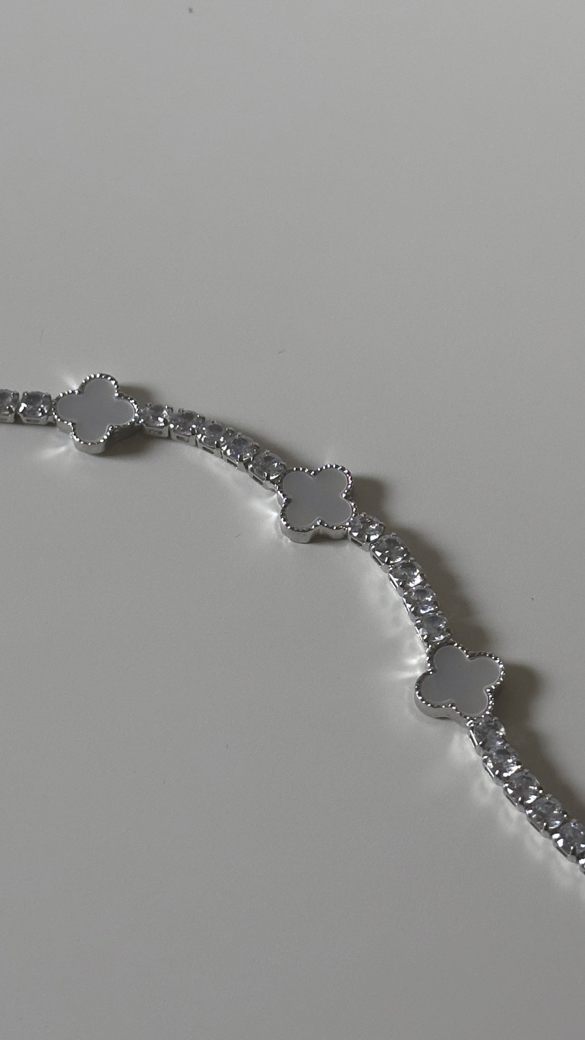 Silver Clover Bracelet